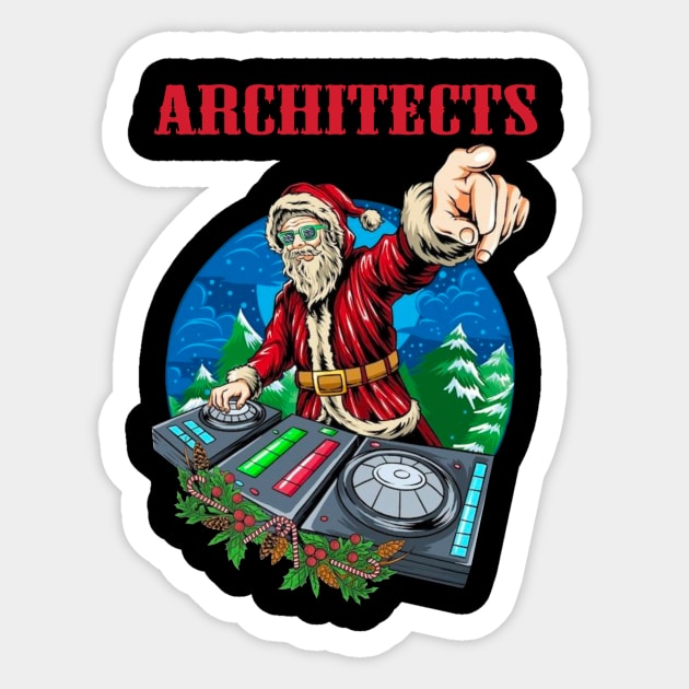 ARCHITECTS BAND XMAS Architects Band Xmas Sticker TeePublic